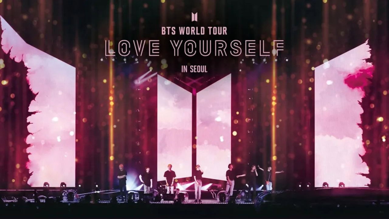 BTS World Tour: Love Yourself in Seoul backdrop