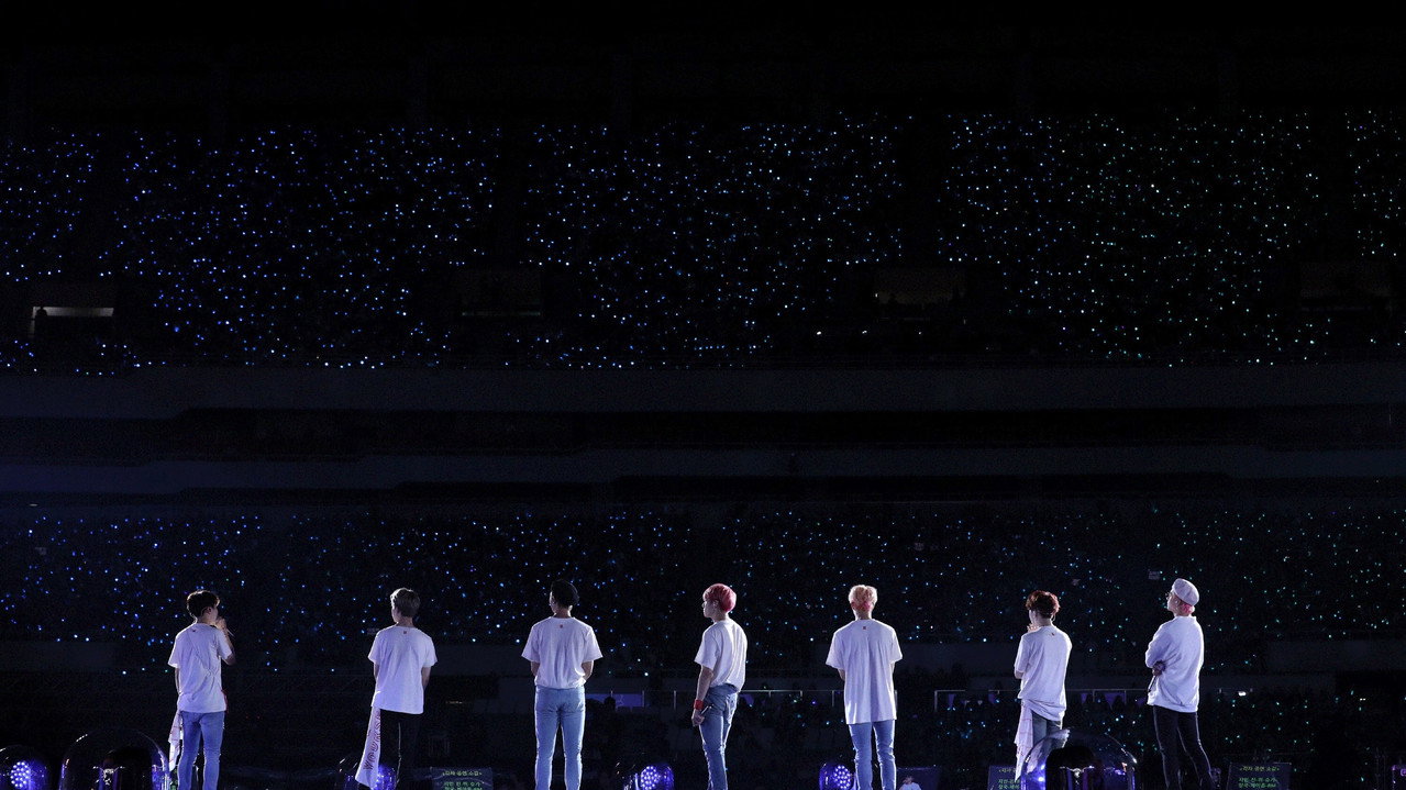 BTS World Tour: Love Yourself in Seoul backdrop