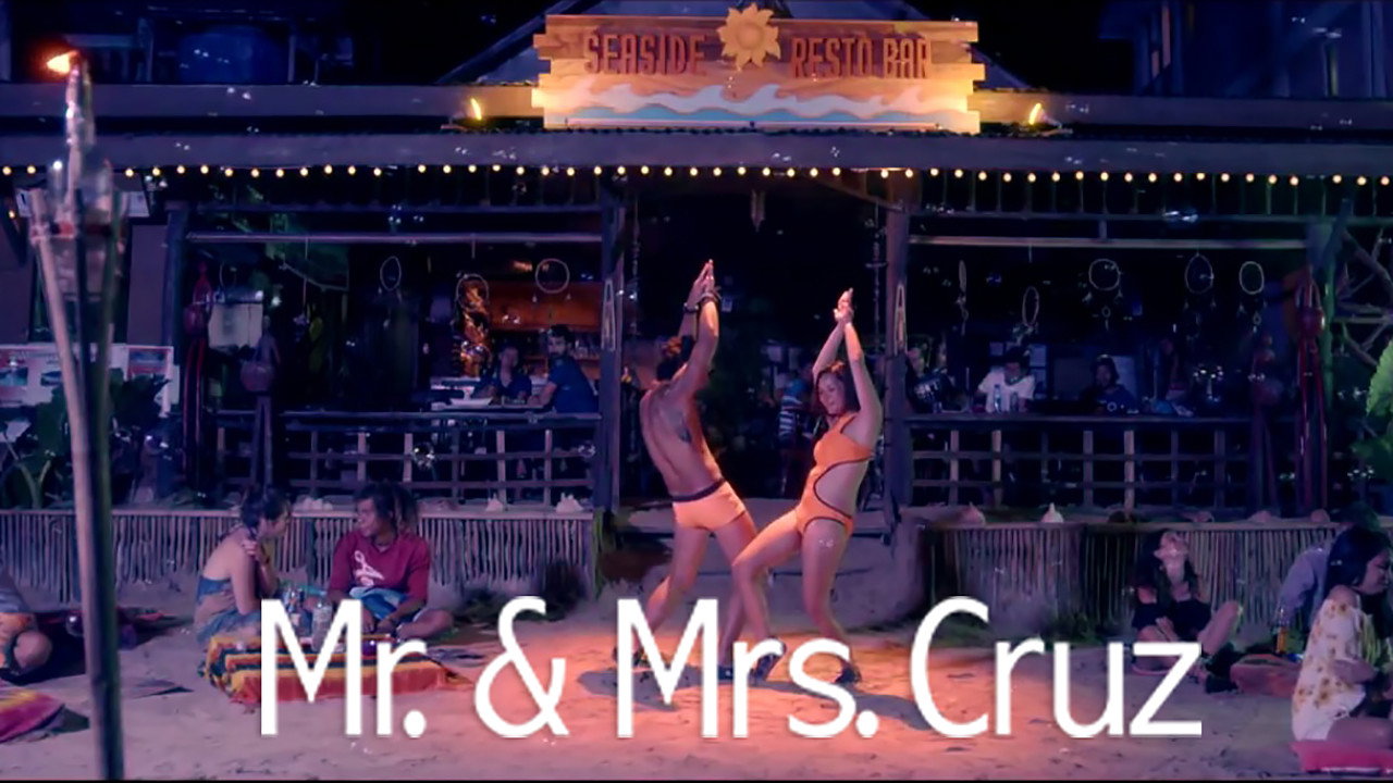 Mr. & Mrs. Cruz backdrop