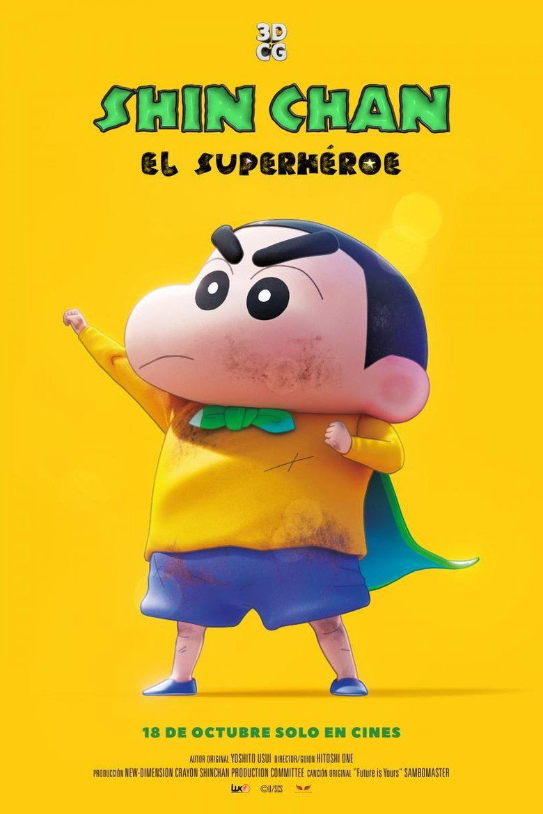 New Dimension! Crayon Shin-chan the Movie: Battle of Supernatural Powers ~Flying Sushi~ poster