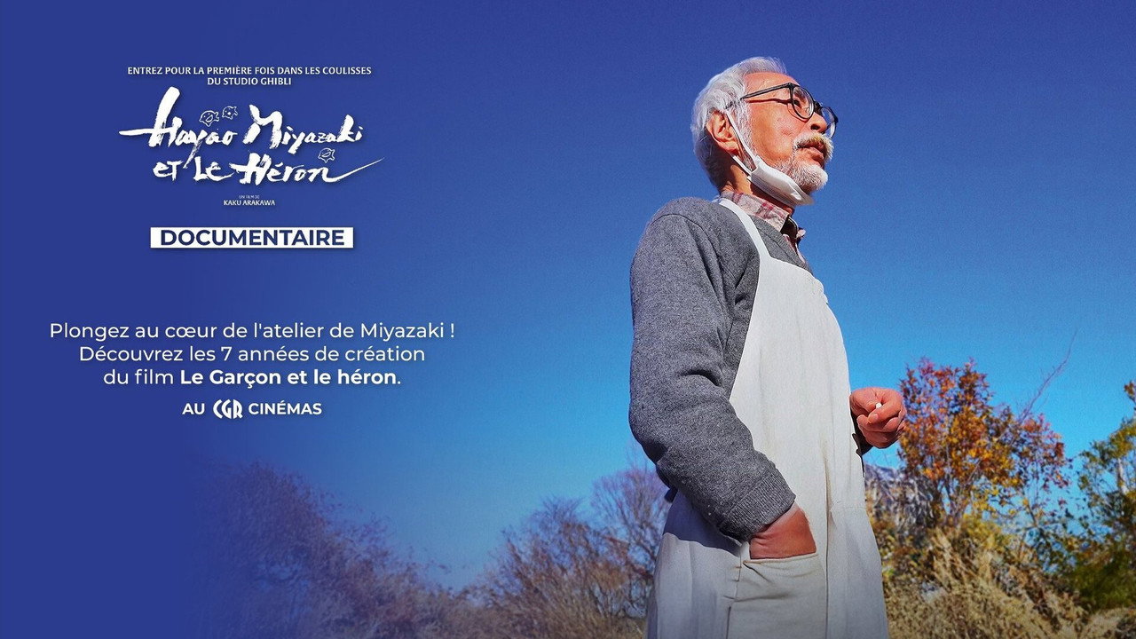 Hayao Miyazaki and the Heron backdrop