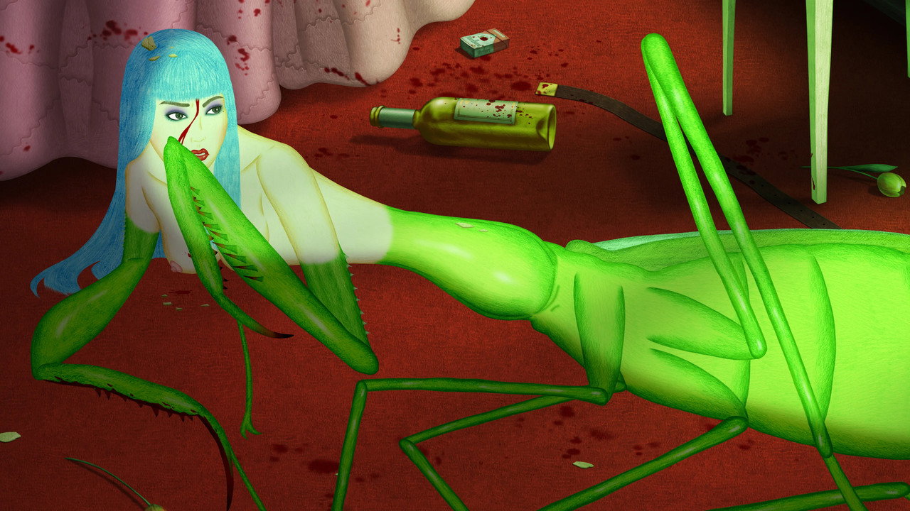 Praying Mantis backdrop