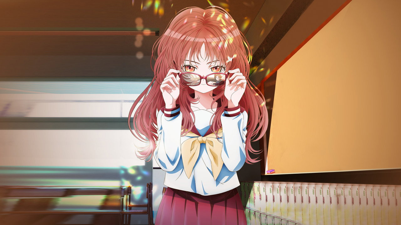 The Girl I Like Forgot Her Glasses backdrop
