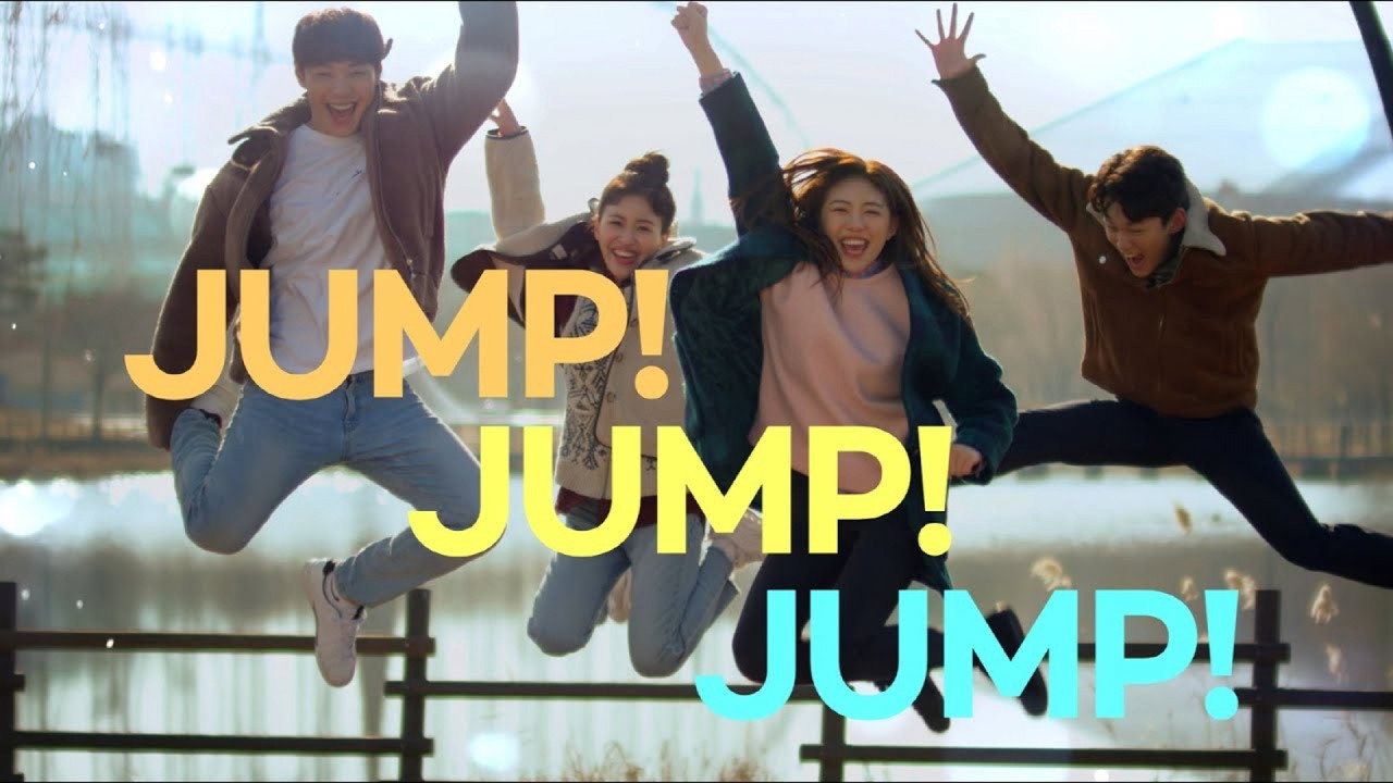 Jump! Jump! Jump! backdrop