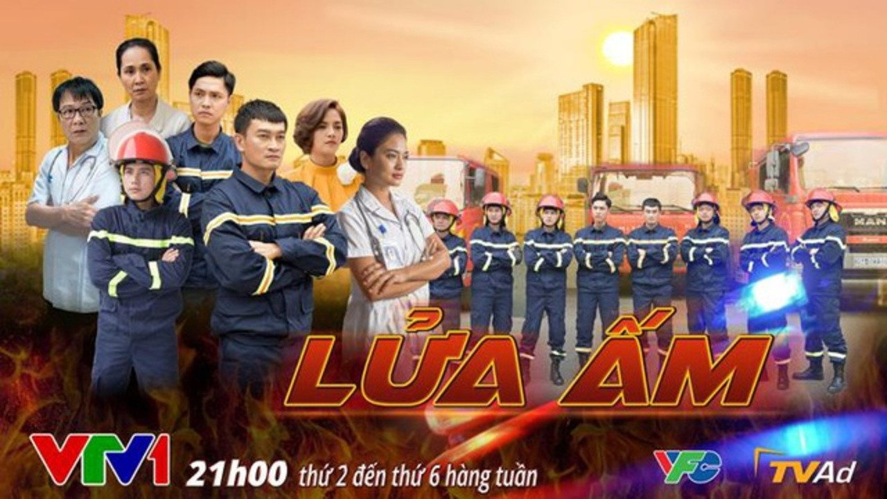 Lửa ấm backdrop
