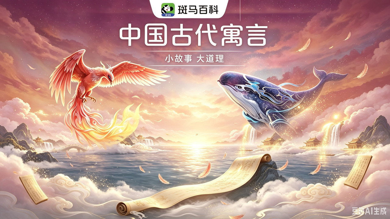 文学经典—中国古代寓言 backdrop